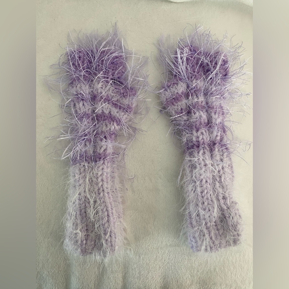 Hand Crocheted Hand Warmers View 3